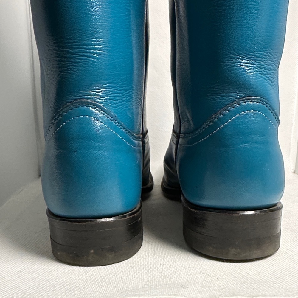 Justin Roper Turquoise Blue Cowboy Boots – Size 5.5 - Picture 10 of 15